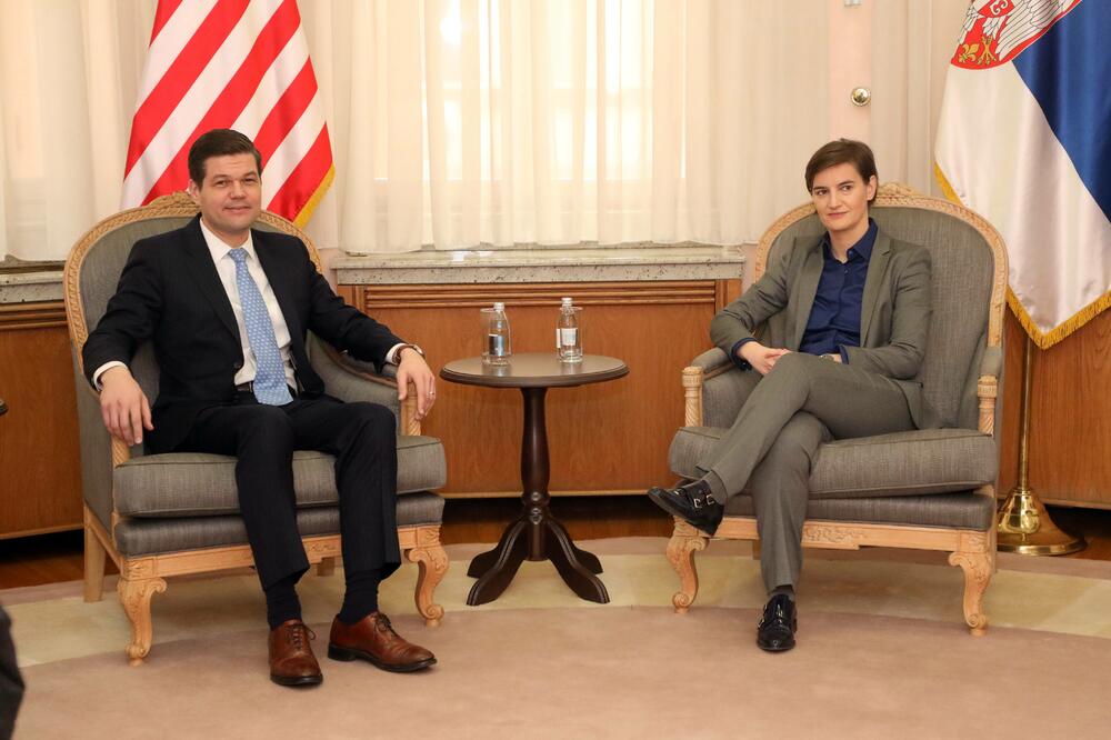 Ves Mičel i Ana Brnabić, Foto: Beta