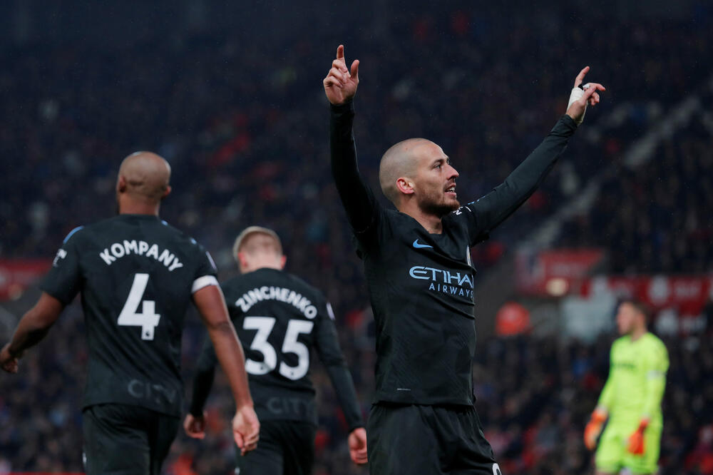 David Silva Mančester siti, Foto: Reuters