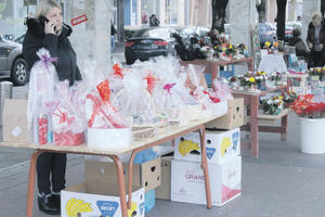 Prodaja cvijeća na glavnom trgu