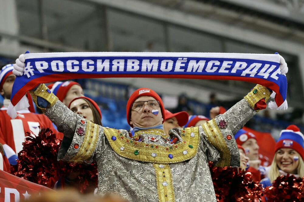 Ruski navijač u Pjongčangu, Foto: Reuters
