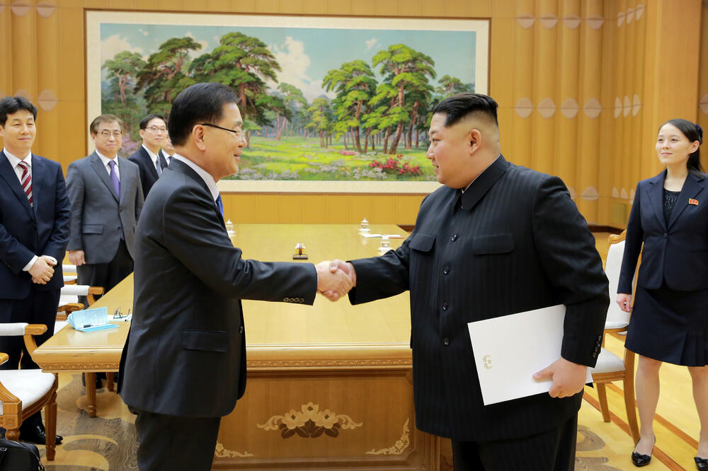 Kim Džong Un, južnokorejski zvaničnici, Foto: Reuters