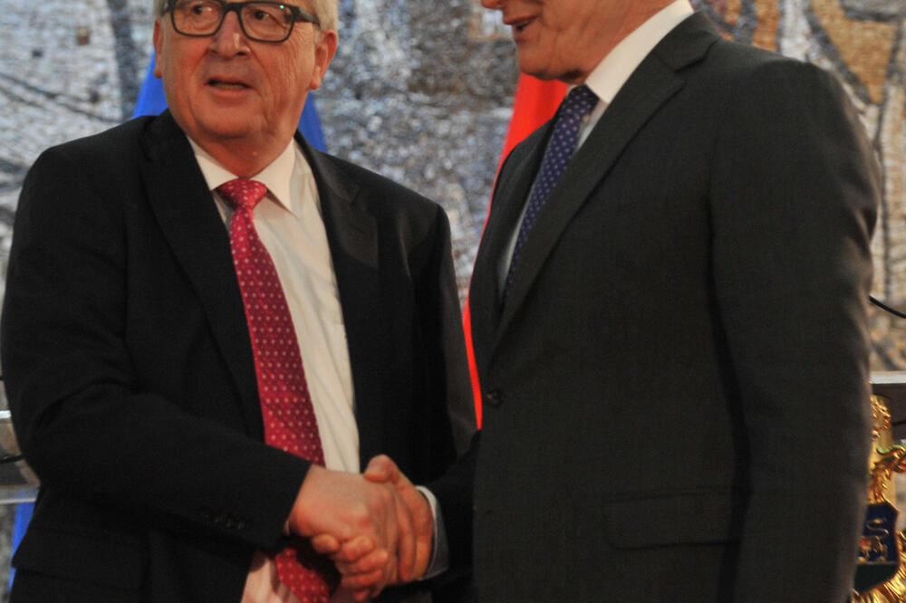 Žan Klod Junker, Duško Marković, Foto: Savo Prelević