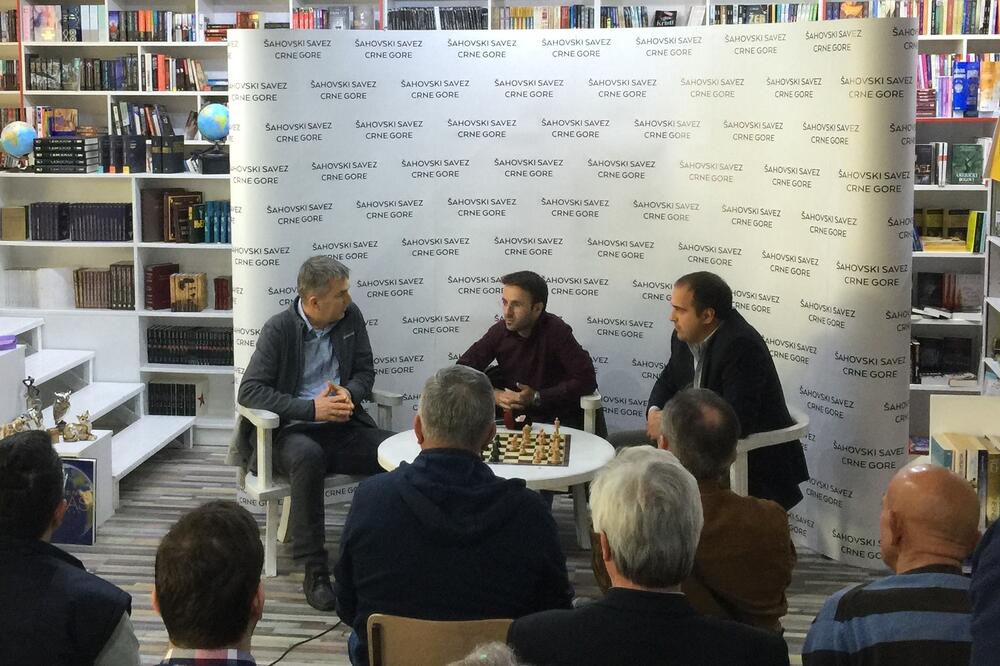 Milan Draško, Nikola Đukić, Meč šampiona press, Foto: Šahovski savez Crne Gore