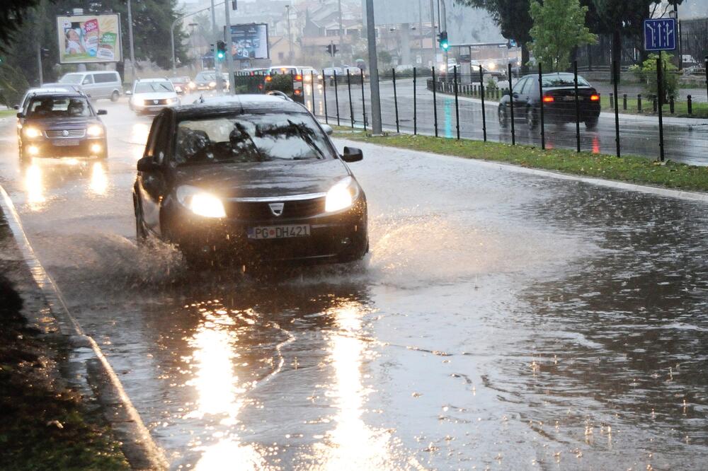 Podgorica kiša, Foto: Luka Zeković
