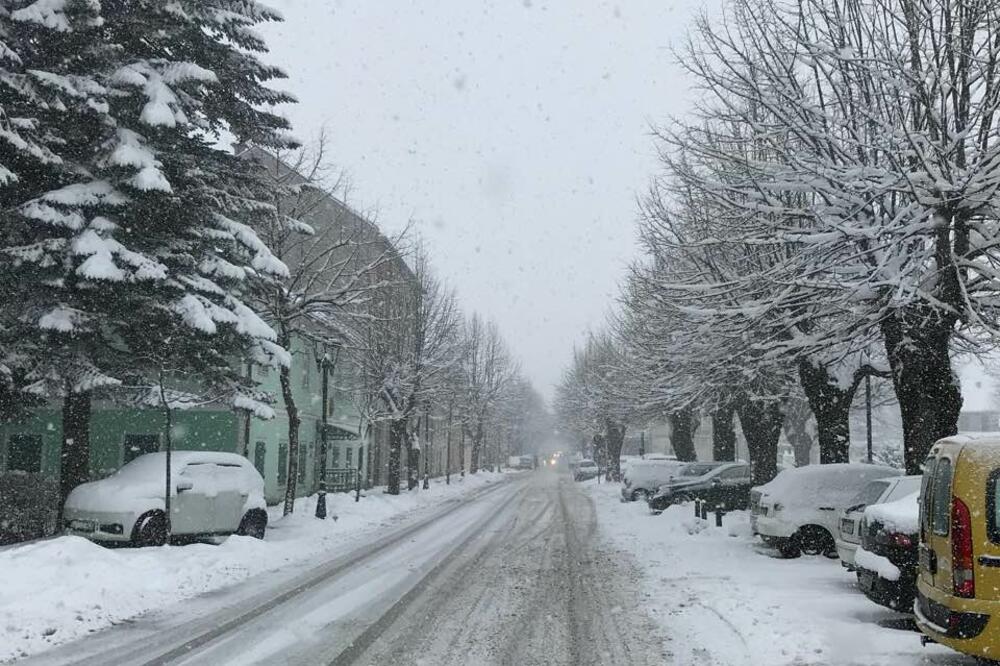 cetinje snijeg, Foto: Filip Roganović