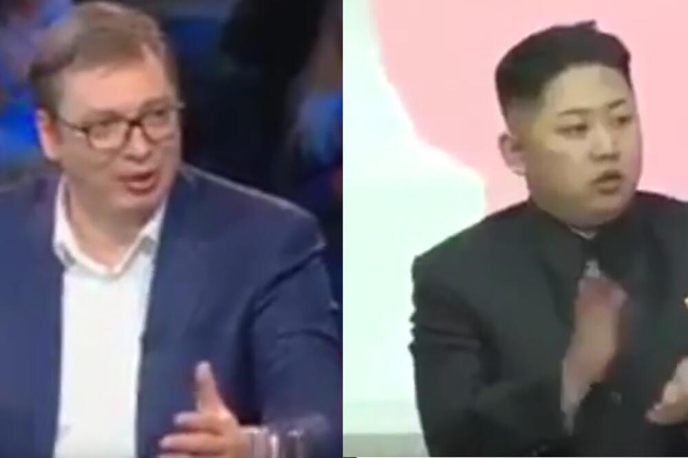 Aleksandar Vučić, Kim Džong Un, Foto: Screenshot (YouTube)