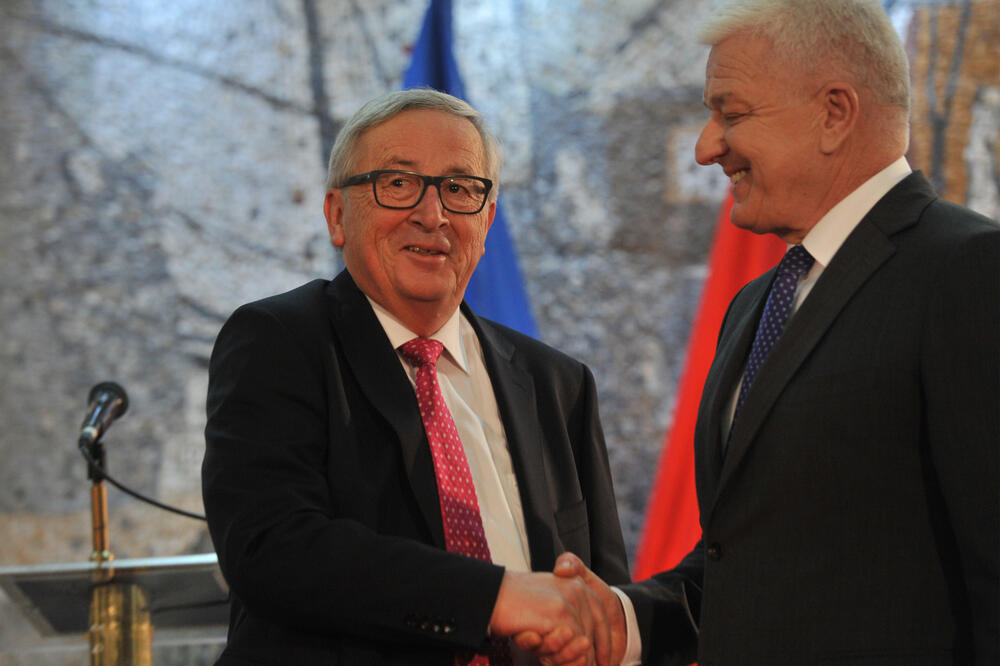 Žan Klod Junker, Duško Marković, Foto: Savo Prelević