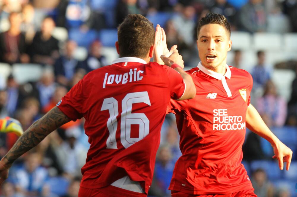 Stevan Jovetić i Samir Nasri, Foto: Sevillafc.es