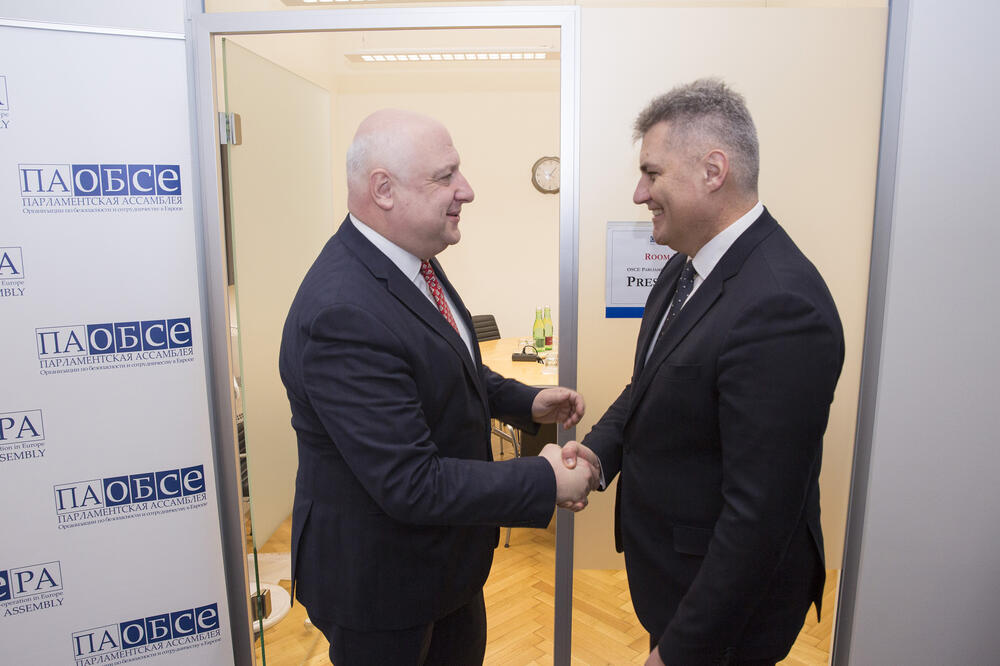 Ivan Brajović, Džordž Cereteli, Foto: Skupština Crne Gore