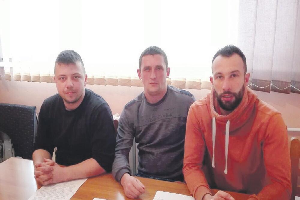Nemanja brašanac, Marijan Palibrk, Srđan Knežević, Foto: Privatna arhiva