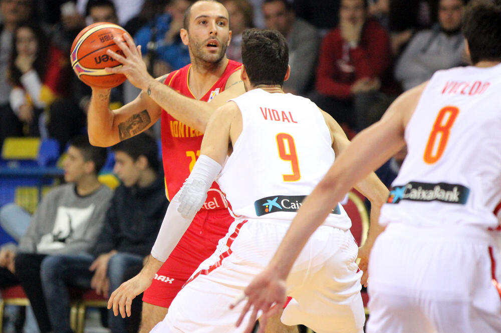 Crna Gora Španija košarka, Foto: Filip Roganović