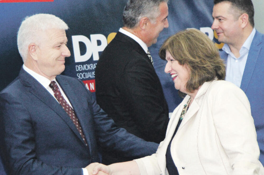 Marija Vučinović, Duško Marković, Milo Đukanović, Adrijan Vuksanović, Foto: Filip Roganović