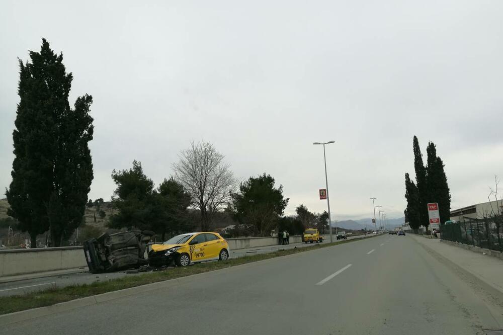 Saobraćajna nezgoda, Golubovci, Foto: Tina Popović