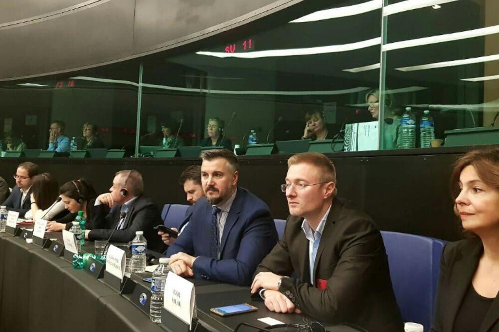 Andrija Pejović u Strazburu, Foto: Ministarstvo evropskih poslova