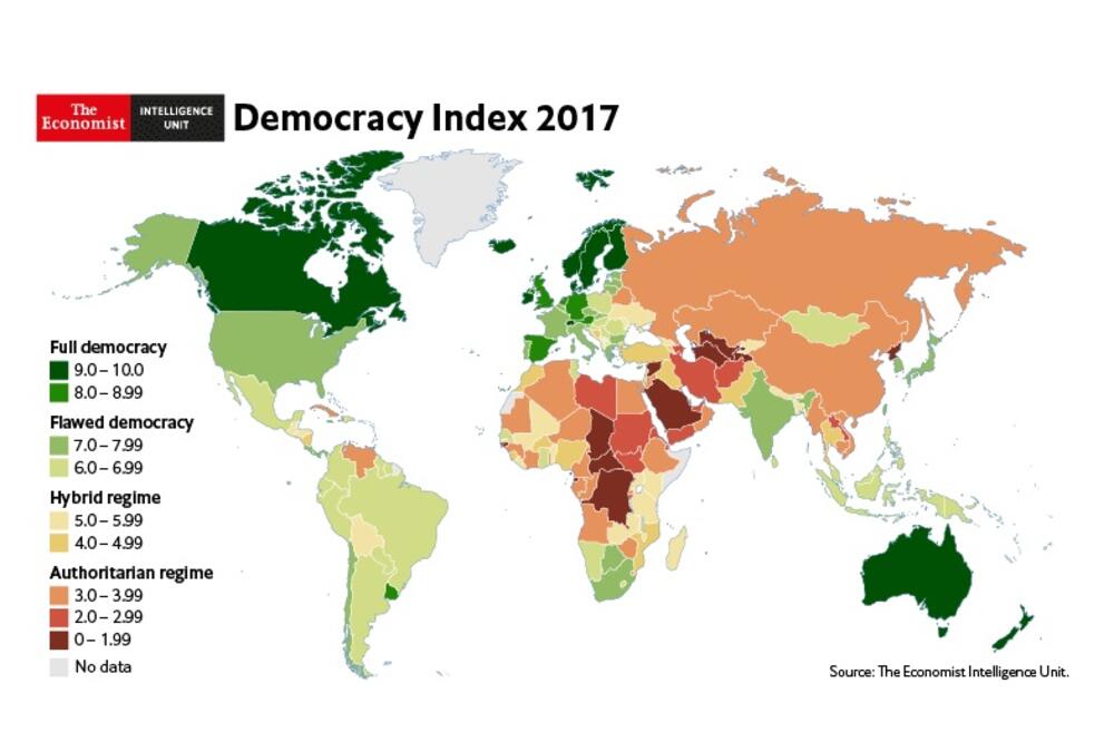 indeks demokratije, Foto: Screenshot