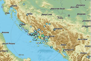 Zemljotres u Dalmaciji, "Jutarnji": Osjetio se i u Crnoj Gori