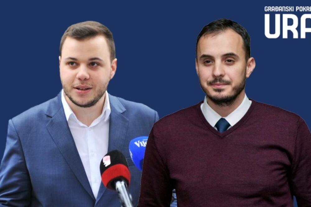 Luka Rakčević, Nikola Konatar, Foto: Građanski pokret URA