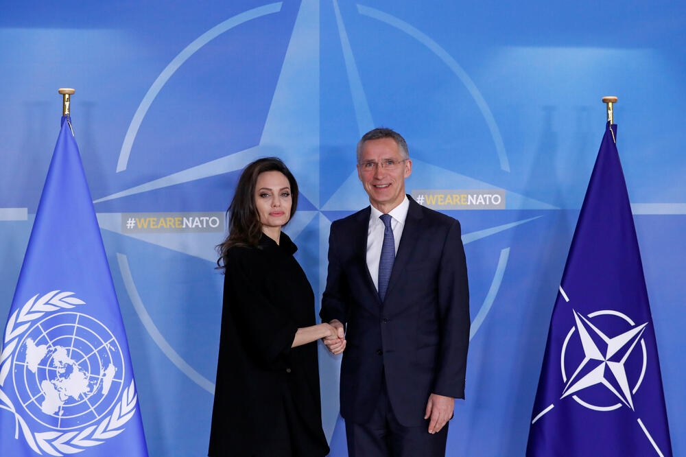 Anđelina Džoli, Jens Stoltenberg, Foto: Reuters