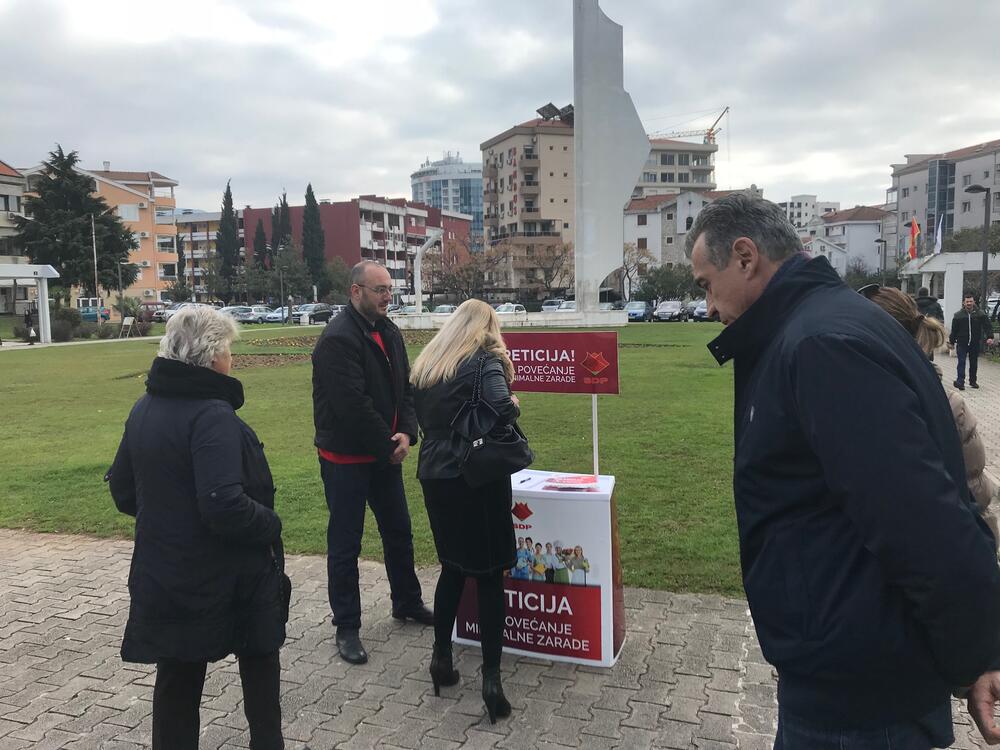 SDP Budva, potpisivanje peticije