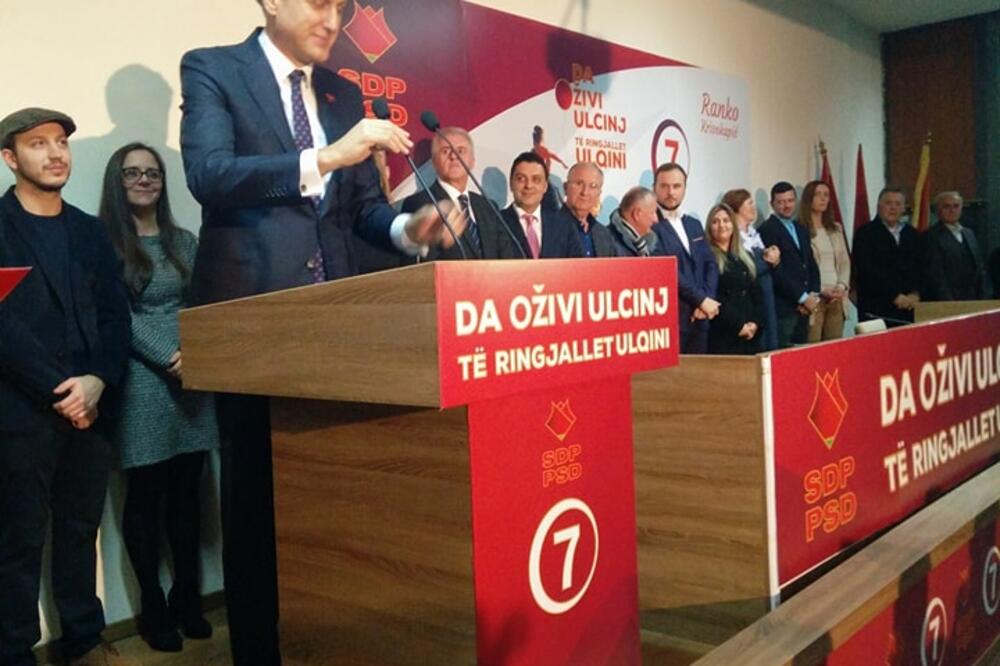 SDP Ulcinj, Ranko Krivokapić, Foto: SDP