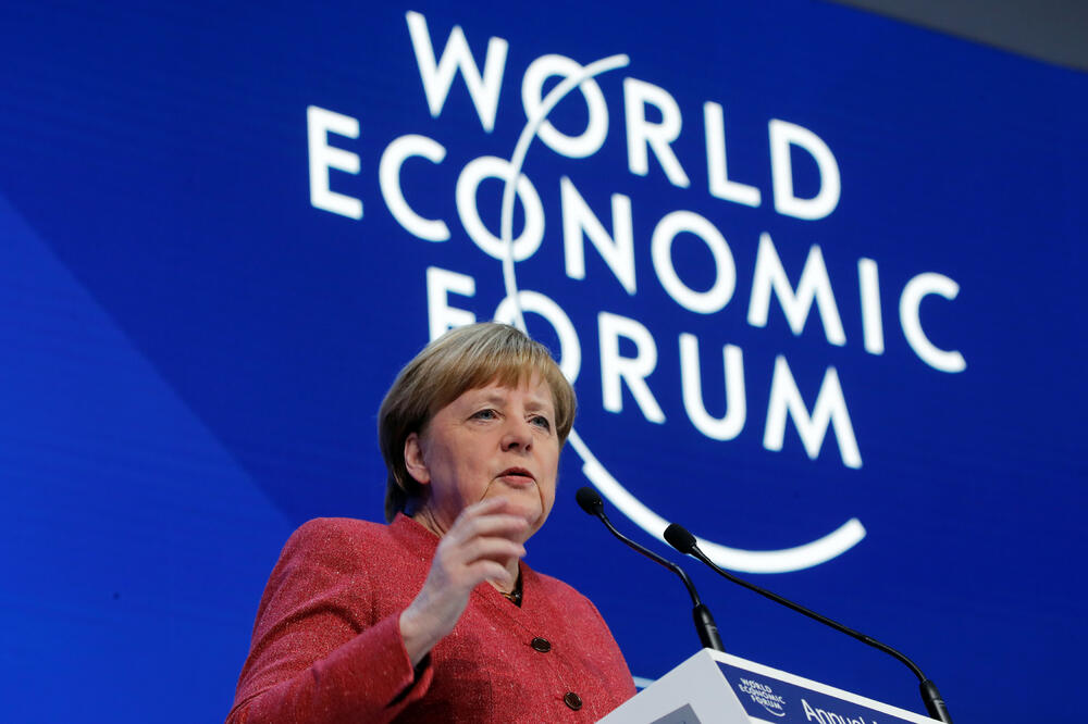 Njemačka kancelarka Merkel na Svjetskom ekonomskom forumu, Foto: Reuters