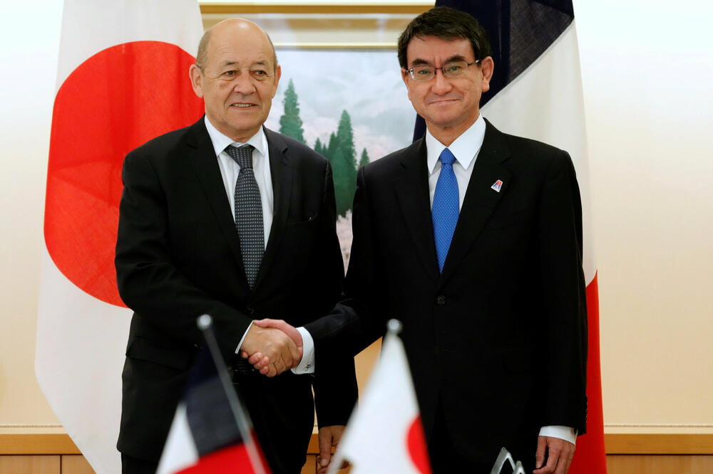 Žan Iv le Drian, Taro Kono, Foto: Reuters