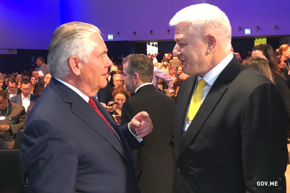 Duško Marković, Reks Tilerson, Foto: Gov.me