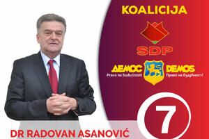 Asanović: Đukanović i stranka na čijem je čelu dominantno...