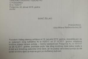 Tužilaštvo odbacilo prijavu: Đukić nije ukrao dio bagera