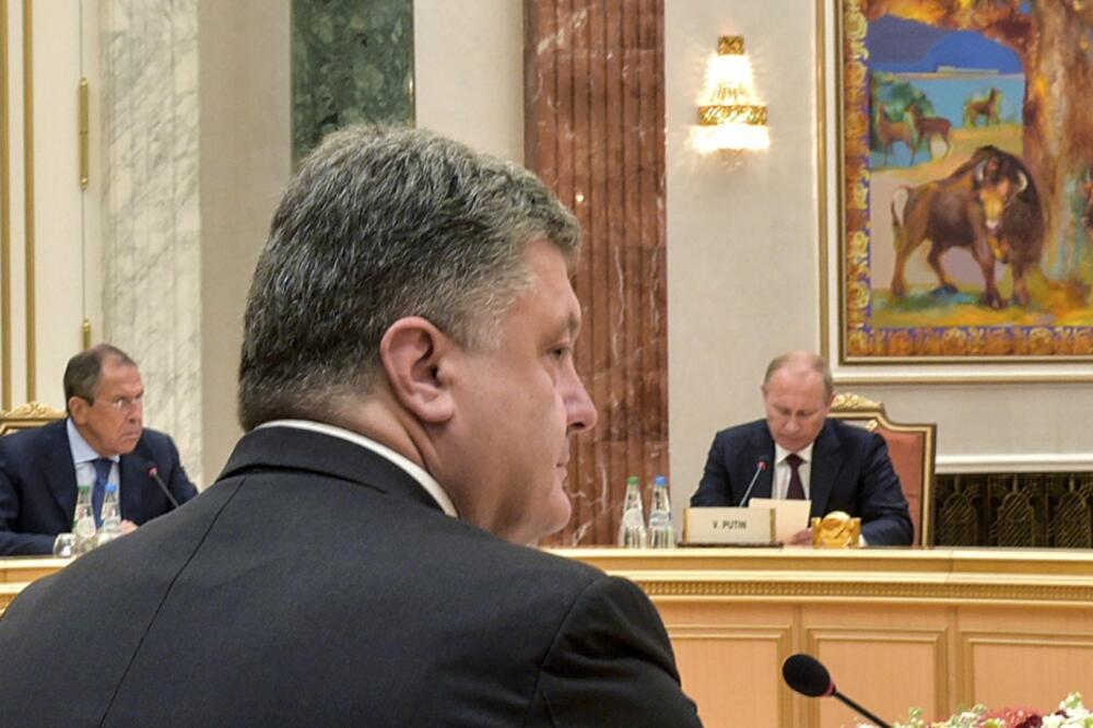 Petro Porošenko, Vladimir Putin, Foto: Reuters