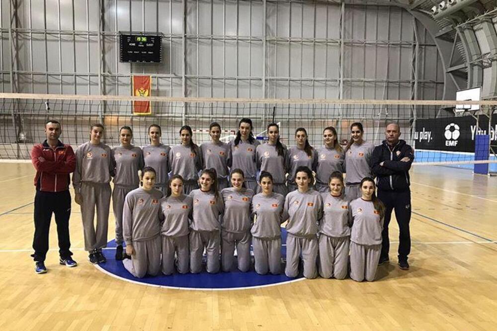 Ženska juniorska odbojkaška reprezentacija, Foto: OSCG