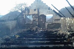 Bijelo Polje: Izgorjela kuća Minića u Jablanovu