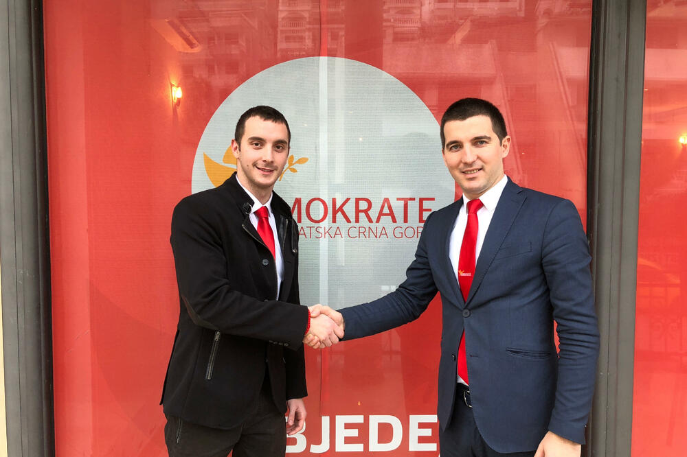 Miloš Kopitović, Aleksa Bečić, Foto: Demokrate