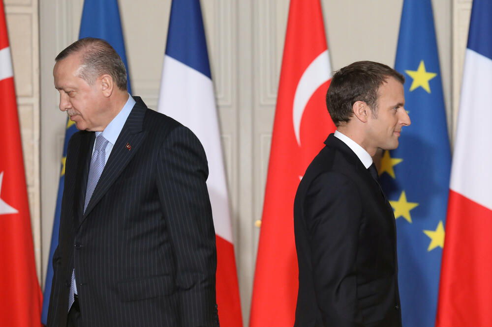 Redžep Tajip Erdogan, Emanuel Makron, Foto: Reuters