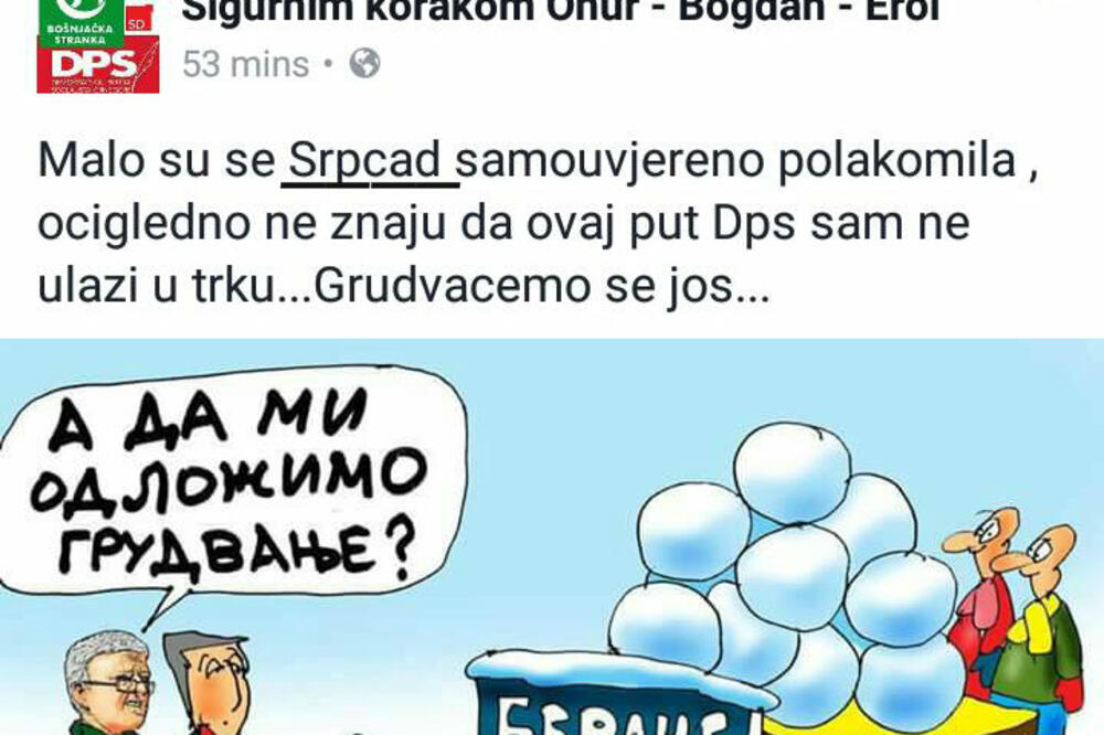DPS Berane fejsbuk, Foto: Screenshot (Facebook)