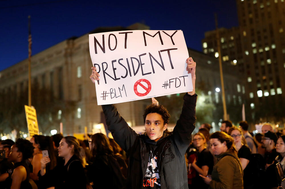 protest Tramp, kalifonija, Foto: Reuters