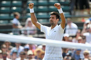 Đoković na terenu 10. januara