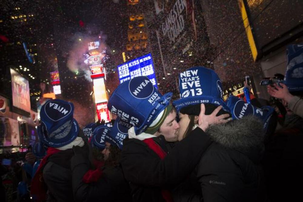 Njujork, Tajms skver, doček Nove godine, Foto: Beta/AP