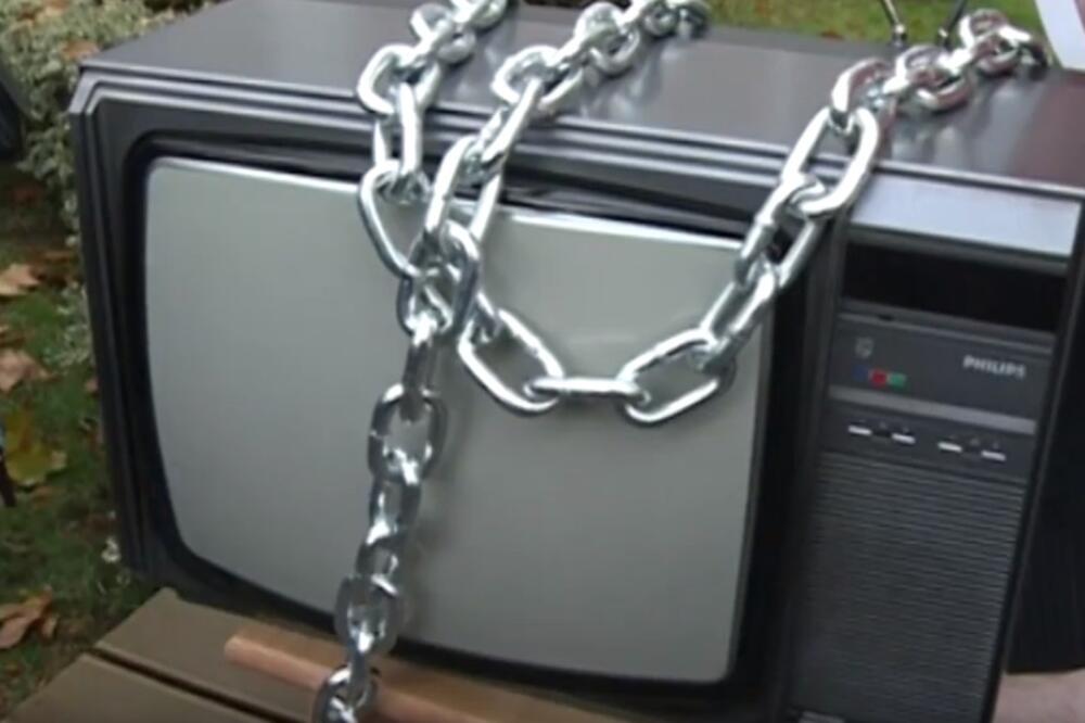 RTCG, protest, Foto: Printscreen