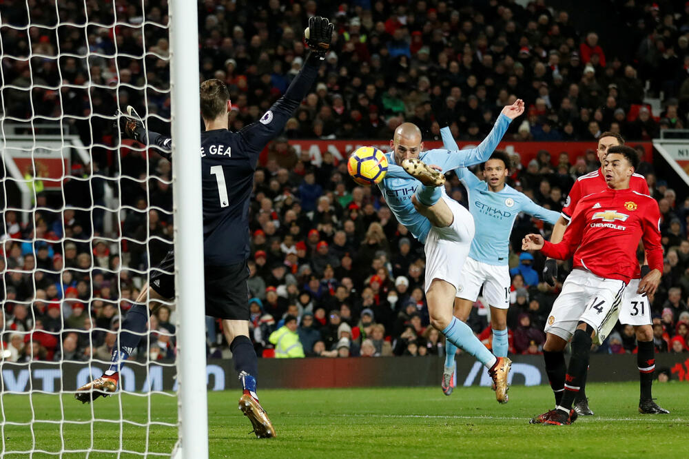 Mančester junajted - Mančester siti David Silva, Foto: Reuters