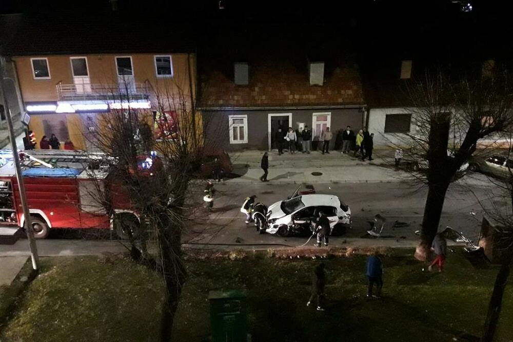 Cetinje eksplozija automobil, Foto: Čitalac reporter