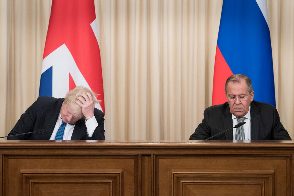 Boris Džonson, Sergej Lavrov, Foto: Reuters