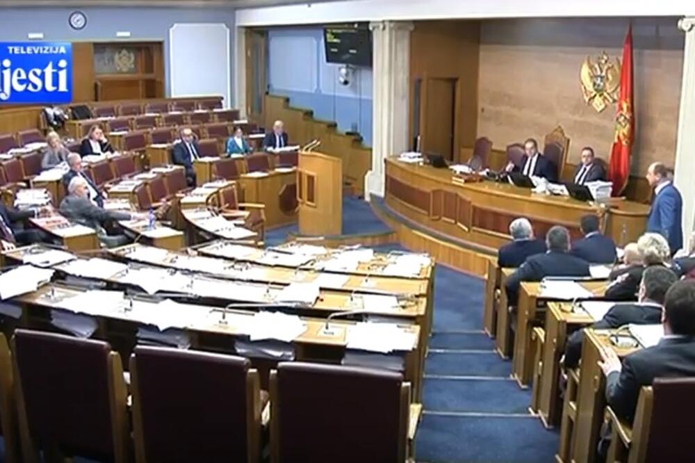 Skupština Crne Gore, Foto: Screenshot (TV Vijesti)