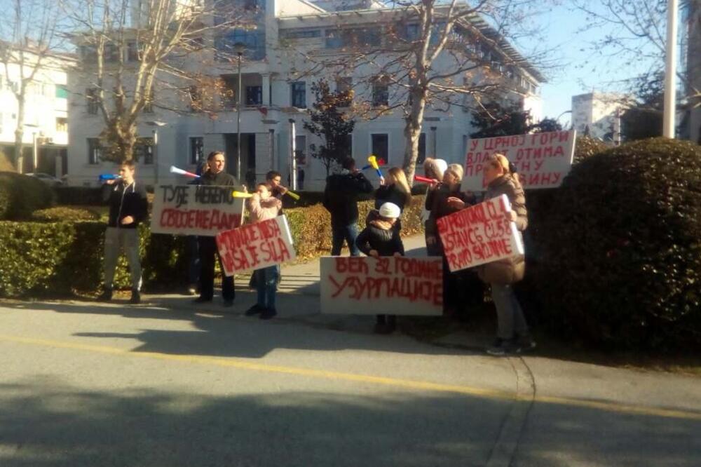 protest Đurišića, Foto: Borko Ždero