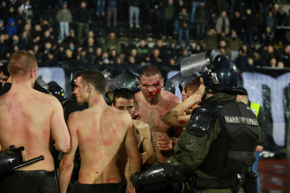 Grobari, tuča, Foto: Reuters
