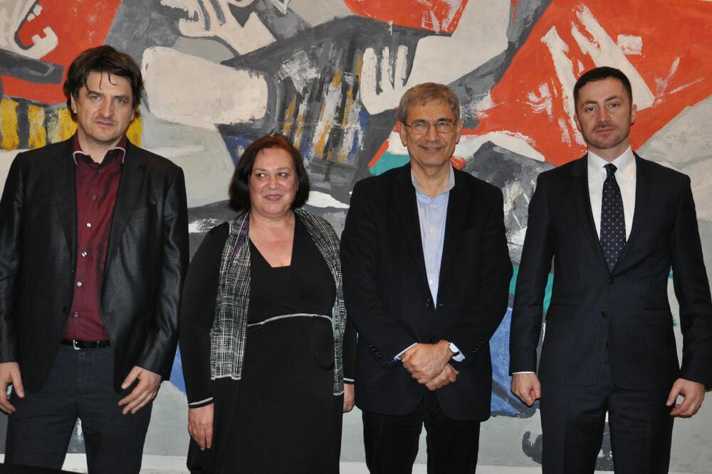 Orhan Pamuk, posjeta Ministarstvu kulture, Foto: Ministarstvo kulture Crne Gore