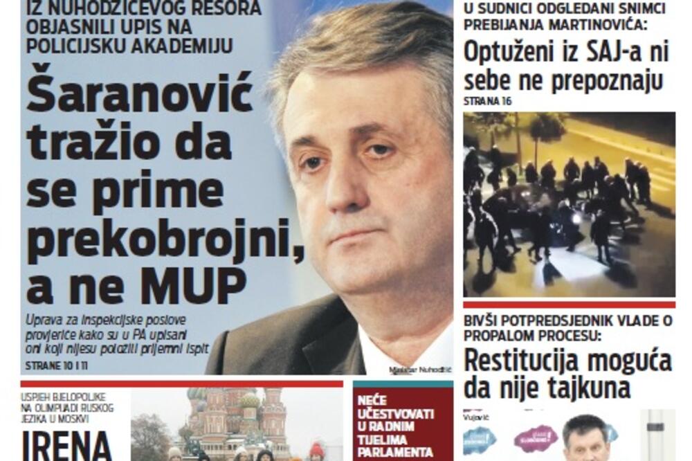 Naslovna 14.12., Foto: Vijesti