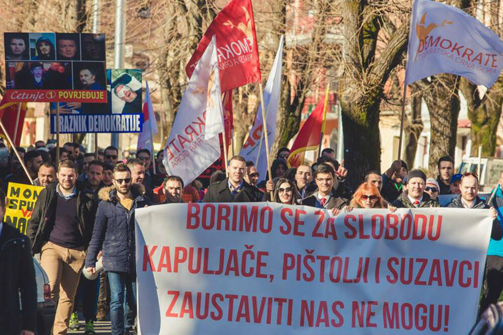 Protestna šetnja Cetinje, Foto: URA