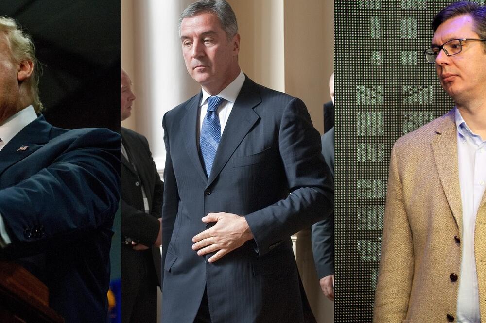 Donald Tramp, Milo Đukanović, Aleksandar Vučić, Foto: Shutterstock