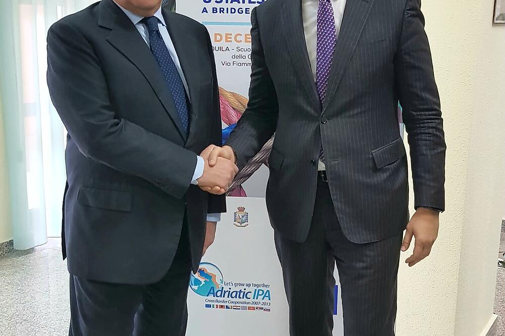 Antonio Tajani, Aleksandar Andrija Pejović, Foto: Ministarstvo evropskih poslova